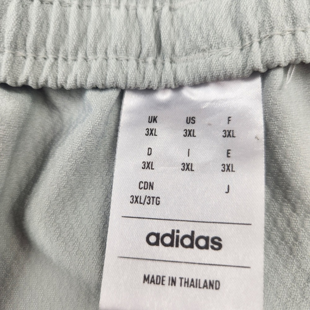 Adidas Basketball Men 3XL Light Blue Mesh Jogger Pants Athletic Sweatpants Zip - Picture 4 of 7
